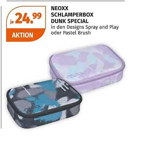 NEOXX SCHLAMPERBOX DUNK SPECIAL in den Designs Spray and Play oder Pastel Brush