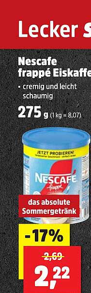 Nescafe frappé Eiskaffee