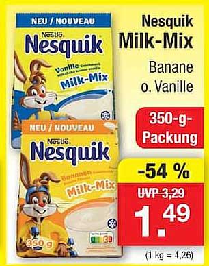 Nesquik Milk-Mix Banane o. Vanille
