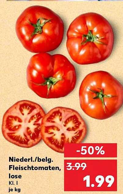 Niederl./belg. Fleischtomaten, lose Kl. I je kg