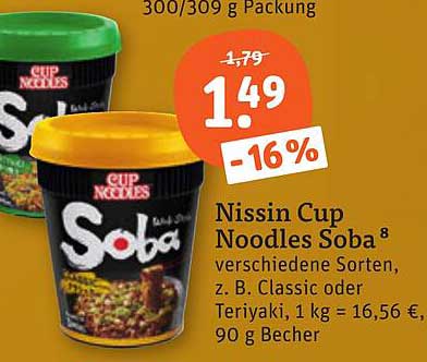 Nissin Cup Noodles Soba