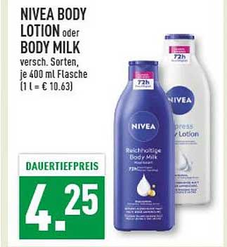 NIVEA BODY LOTION oder BODY MILK