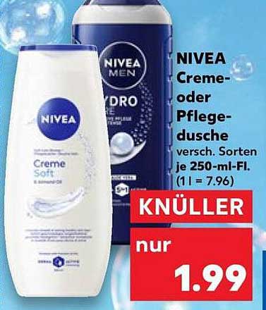 NIVEA Creme- oder Pflegedusche, versch. Sorten, je 250-ml-Fl. (1 l = 7.96)