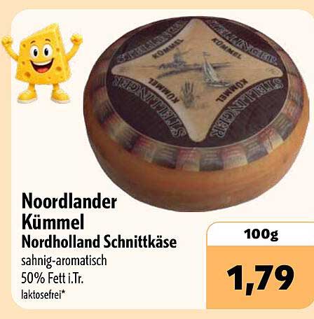 Noordlander Kümmel Nordholland Schnittkäse