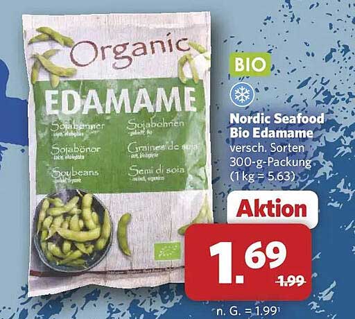 Nordic Seafood Bio Edamame versch. Sorten 300-g-Packung (1 kg = 5.63)