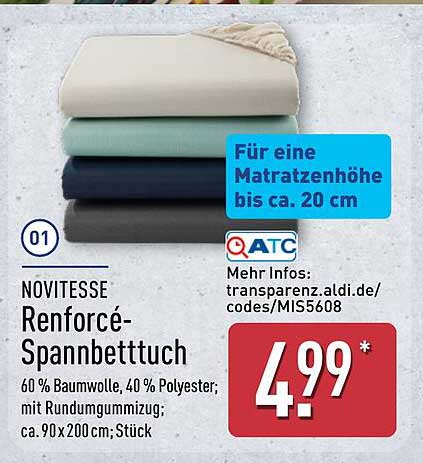 NOVITESSE Renforcé-Spannbetttuch