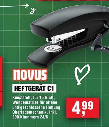 NOVUS HEFTGERÄT C1