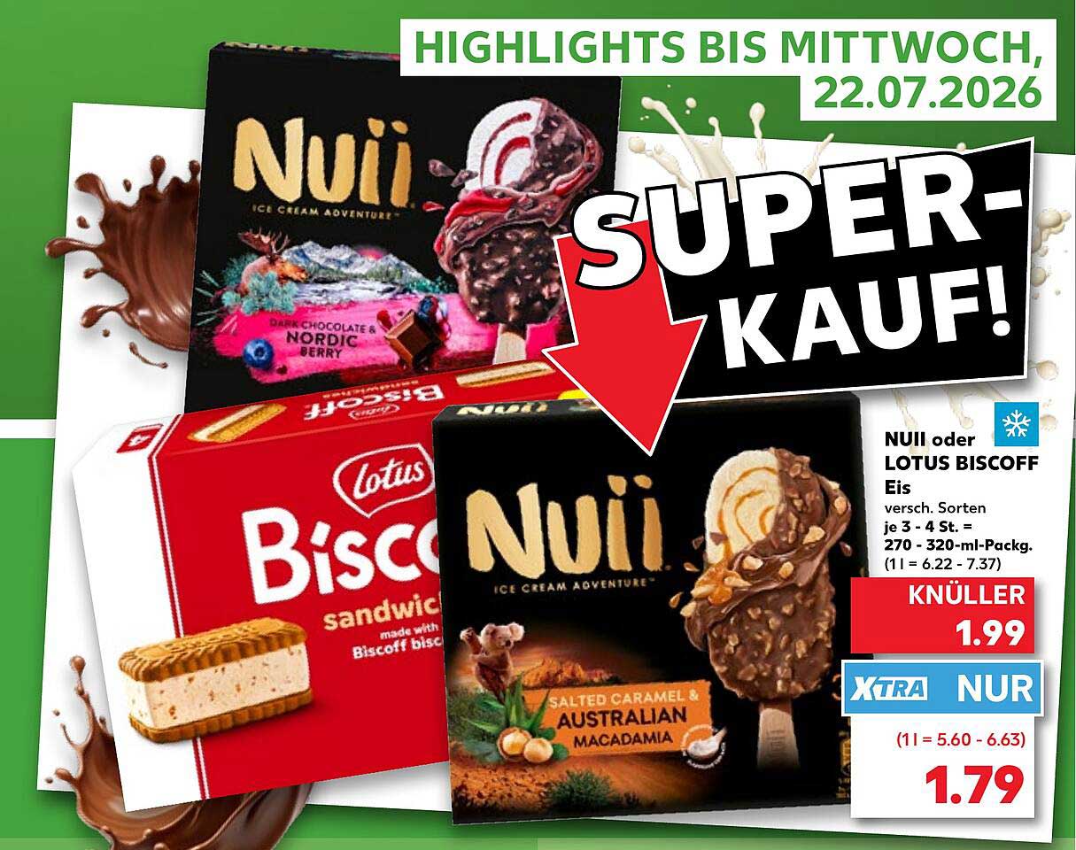 NUII oder LOTUS BISCOFF Eis