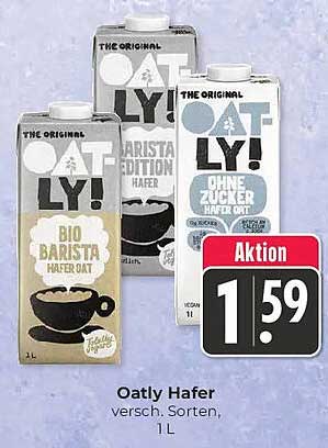 Oatly Hafer versch. Sorten, 1 L