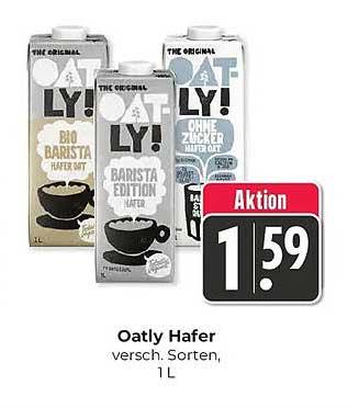 Oatly Hafer versch. Sorten, 1 L