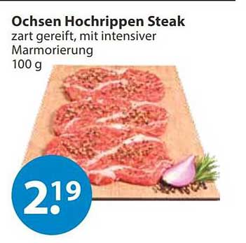 Ochsen Hochrippen Steak