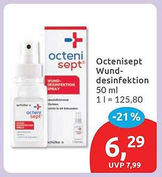 Octenisept Wund-desinfektion 50 ml 1 l = 125,80