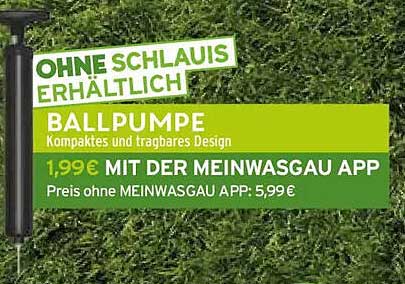 OHNE SCHLAUIS ERHÄLTLICH BALLPUMPE Kompaktes und tragbares Design