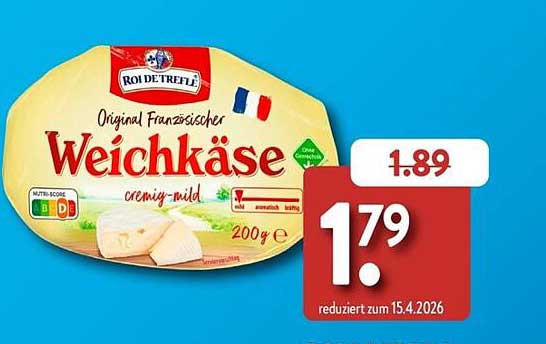 Original Französischer Weichkäse cremig-mild