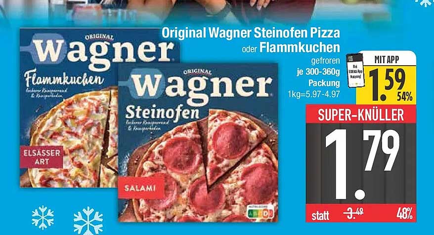 Original Wagner Steinofen Pizza oder Flammkuchen