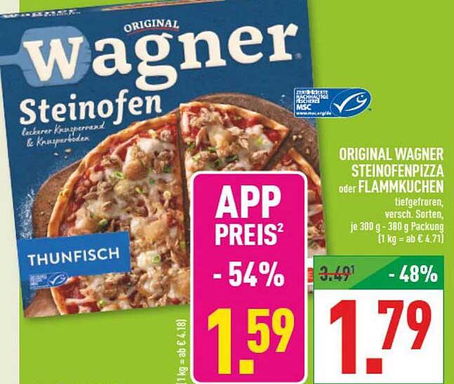ORIGINAL WAGNER STEINOFENPIZZA oder FLAMMKUCHEN