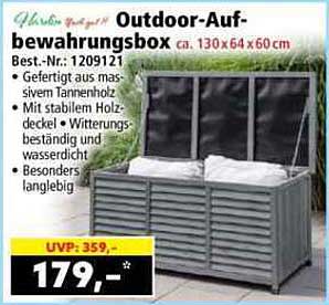 Outdoor-Aufbewahrungsbox ca. 130 x 64 x 60 cm