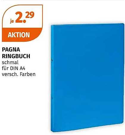 PAGNA RINGBUCH schmal für DIN A4 versch. Farben