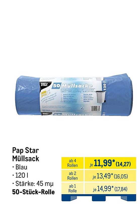 Pap Star Müllsack