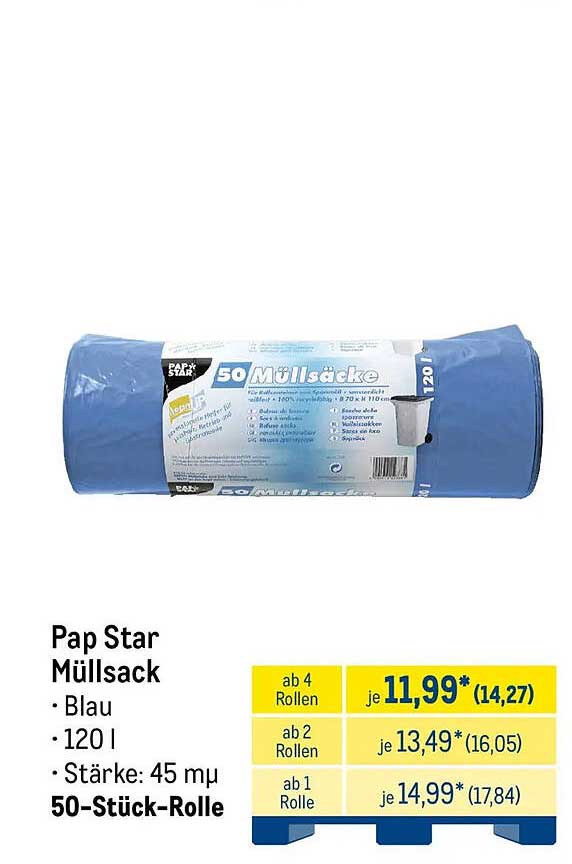 Pap Star Müllsack