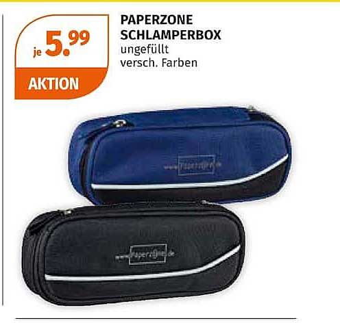 PAPERZONE SCHLAMPERBOX ungefüllt versch. Farben