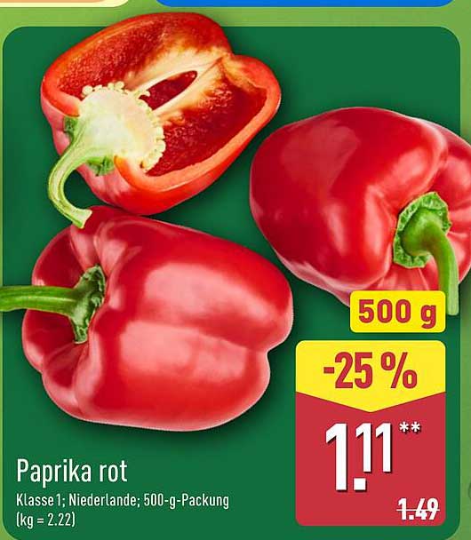 Paprika rot