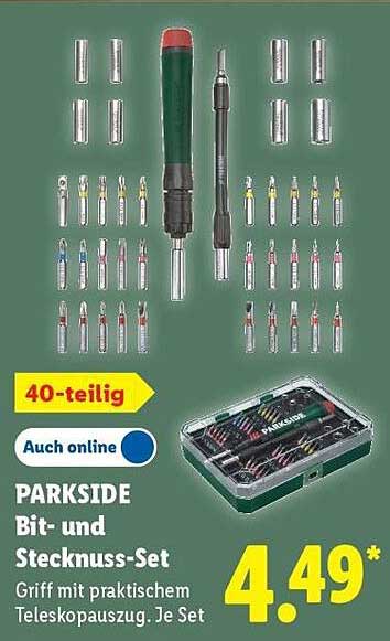 PARKSIDE Bit- und Stecknuss-Set