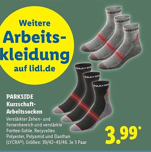 PARKSIDE Kurzschaft-Arbeitssocken