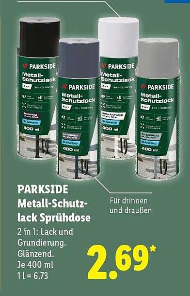 PARKSIDE Metall-Schutzlack Sprühdose