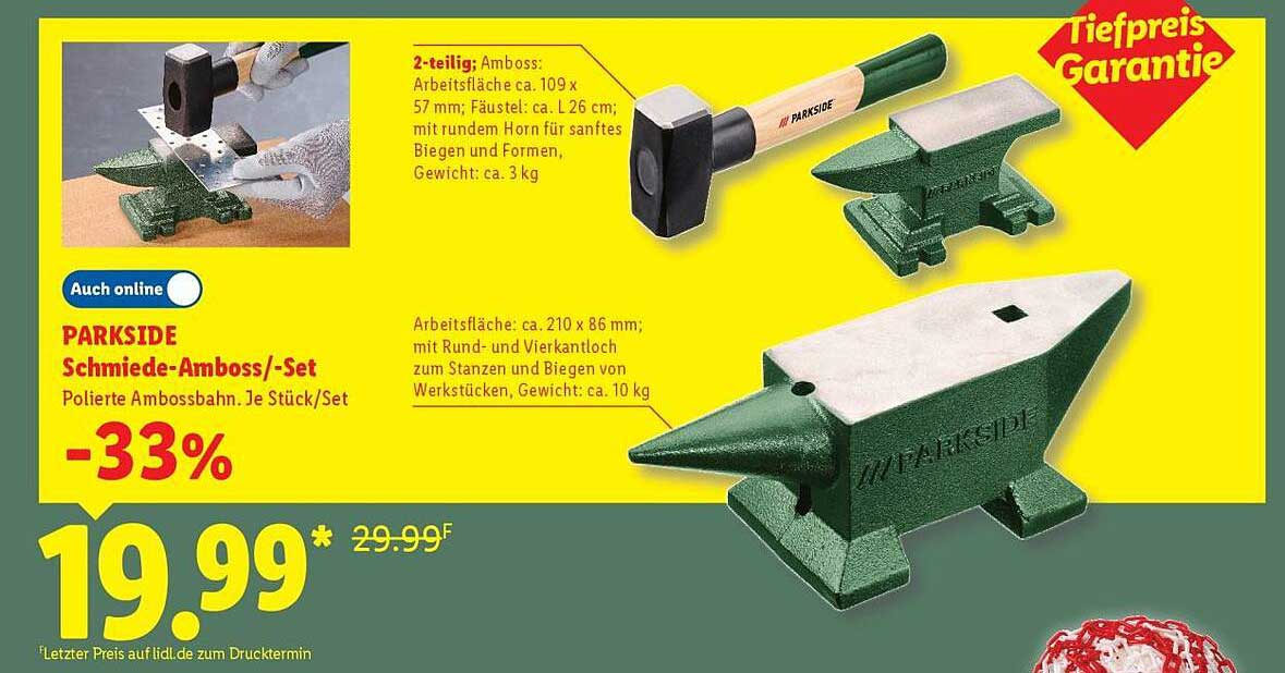 PARKSIDE Schmiede-Amboss/-Set