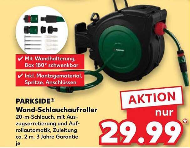 PARKSIDE Wand-Schlauaufroller