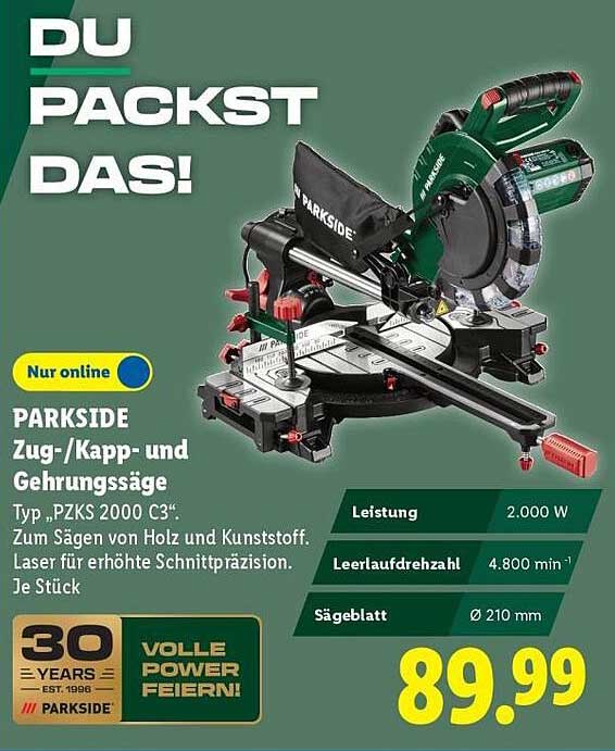 PARKSIDE Zug-/Kapp- und Gehrungssäge