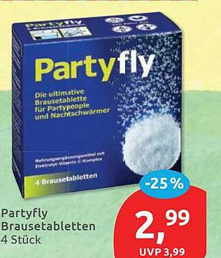 Partyfly Brausetabletten 4 Stück