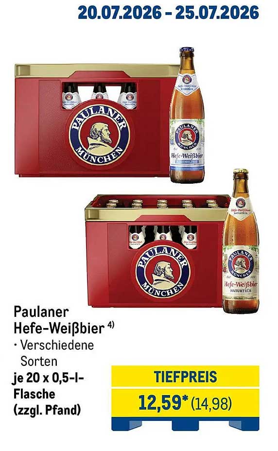 Paulaner Hefe-Weißbier ⁴)