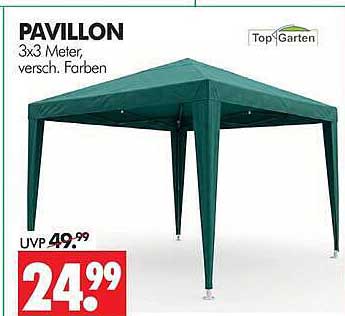 PAVILLON 3x3 Meter, versch. Farben