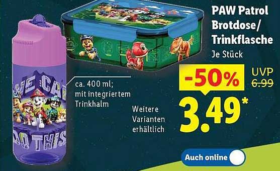 PAW Patrol Brotdose/Trinkflasche