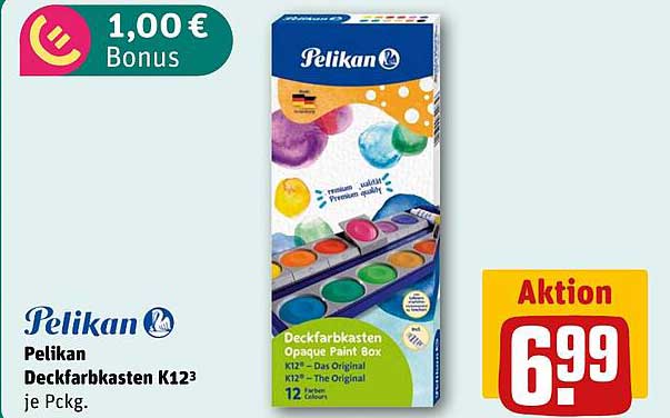 Pelikan Deckfarbkasten K123 je Pckg.