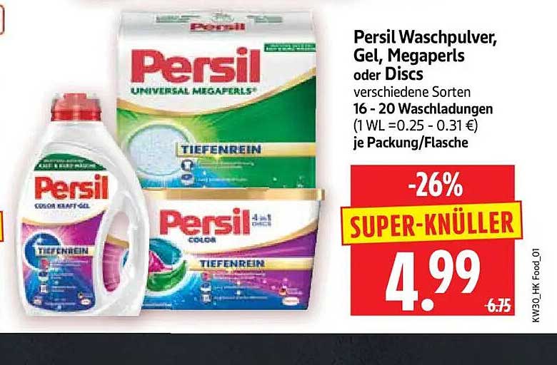 Persil Waschpulver, Gel, Megaperls oder Discs