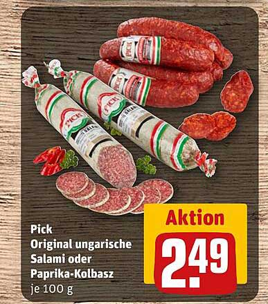 Pick Original ungarische Salami oder Paprika-Kolbász je 100 g