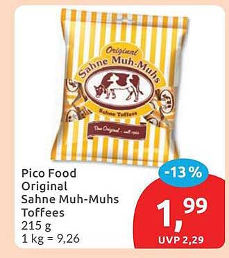 Pico Food Original Sahne Muh-Muhs Toffees