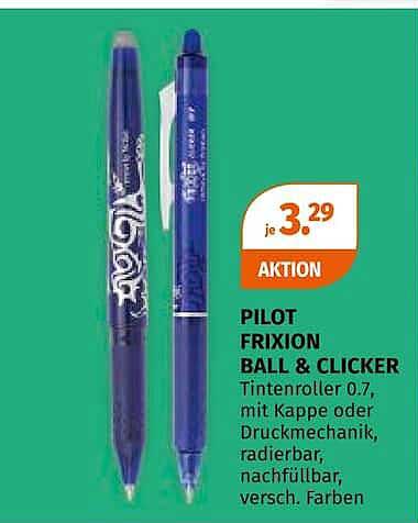PILOT FRIXION BALL & CLICKER