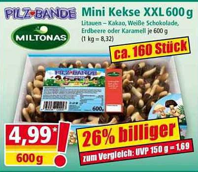 PLZ-BANDE Mini Kekse XXL 600 g
