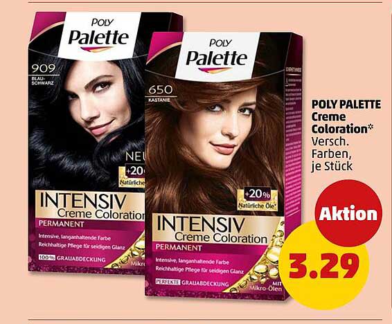 POLY PALETTE Creme Coloration* Versch. Farben, je Stück