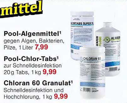 Pool-Algenmittel¹
