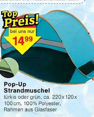 Pop-Up Strandmuschel
