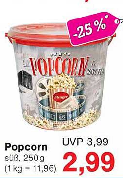 Popcorn süß, 250 g (1 kg = 11,96)