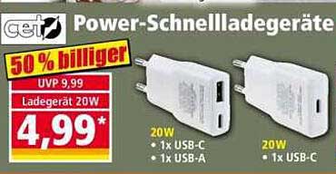 Power-Schnellladegeräte