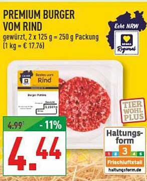 PREMIUM BURGER VOM RIND