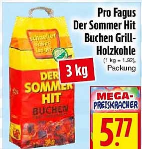 Pro Fagus Der Sommer Hit Buchen Grill-Holzkohle