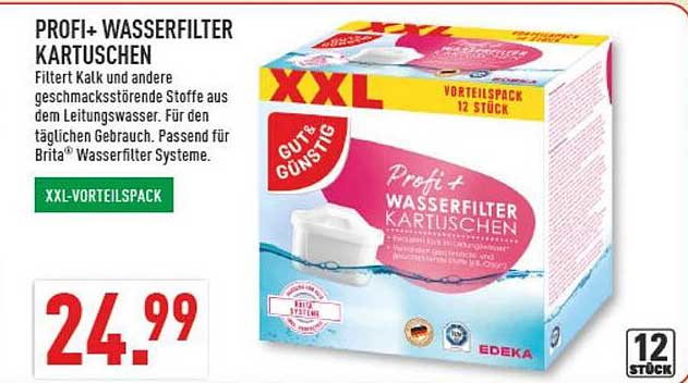 PROFI+ WASSERFILTER KARTUSCHEN